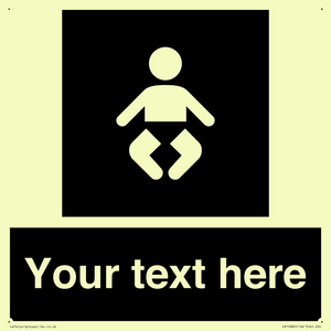 Custom information: black panel baby change